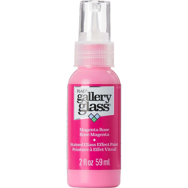 Plaid Gallery Stained Glass Paint 59ml MAGENTA ROSE T 19694