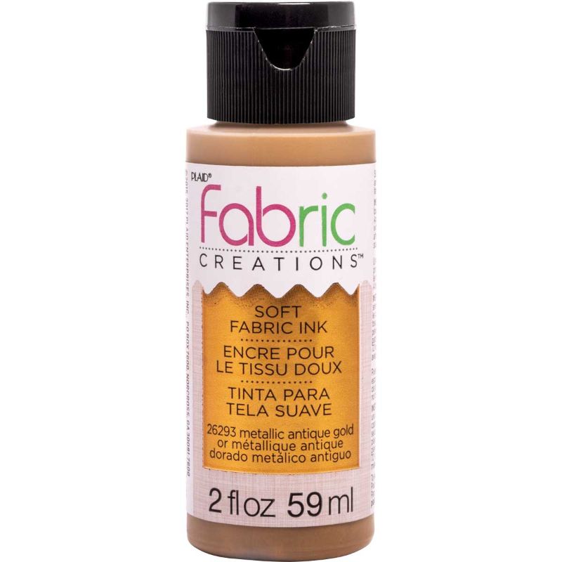 Fabric Creations Soft Fabric Ink 2oz/59ml ANTIQUE GOLD 26293