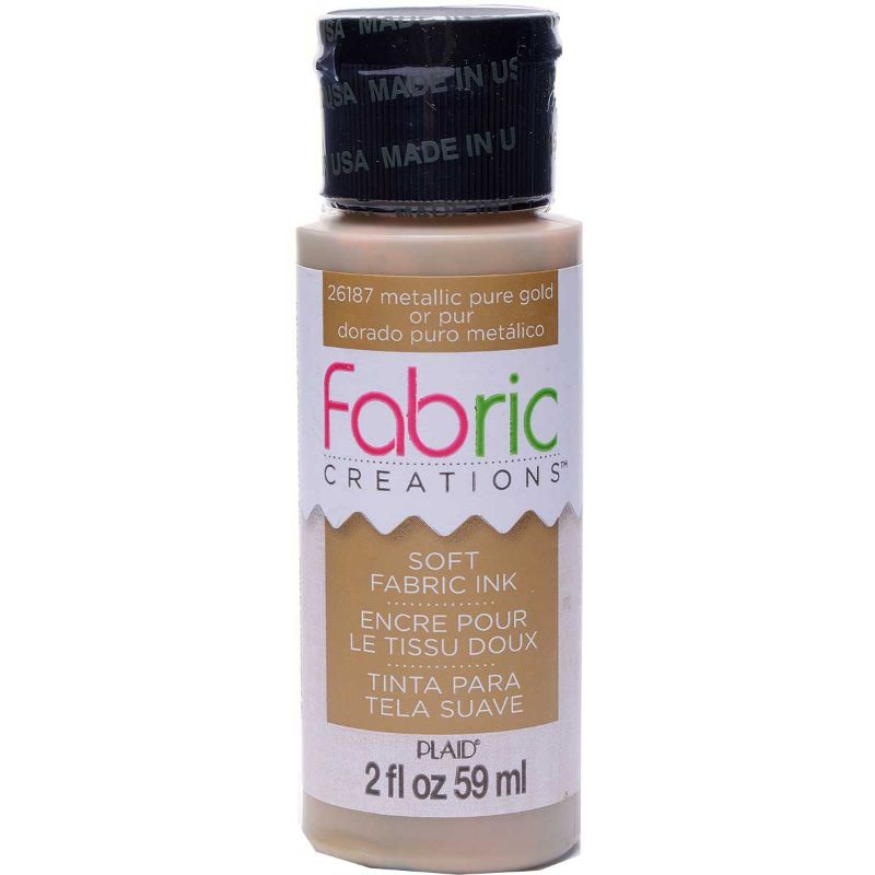 Fabric Creations Soft Fabric Ink 2oz/59ml GOLD 26187