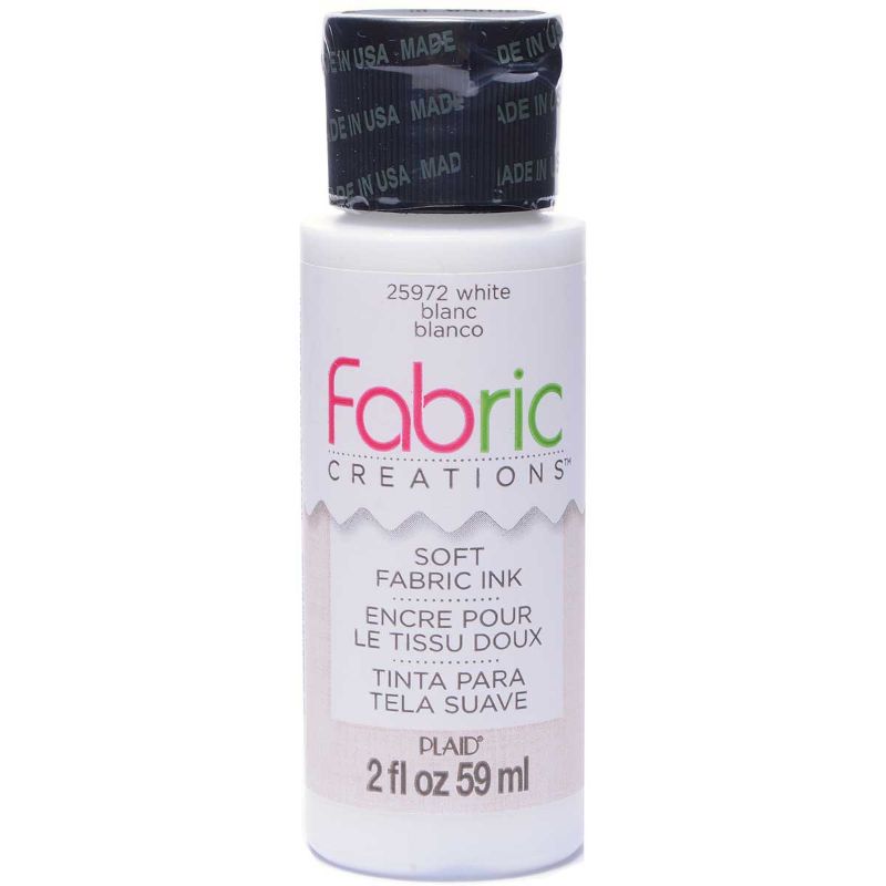 Fabric Creations Soft Fabric Ink 2oz/59ml WHITE 25972
