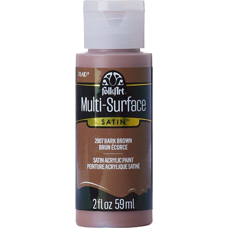 Folk Art Multi-surface Acrylic Paint 2oz/59ml BARK BROWN 2907