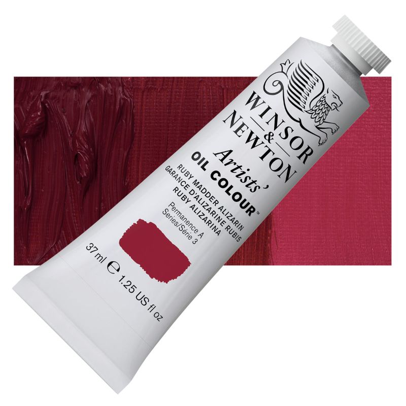 Winsor & Newton Artists Oil Colour Paint 37ml - RUBY MADDER S3
