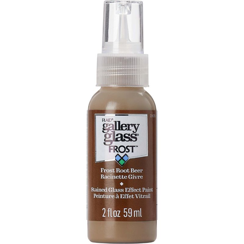 Plaid Gallery Stained Glass Paint 59ml FROST ROOT BEER T 19695