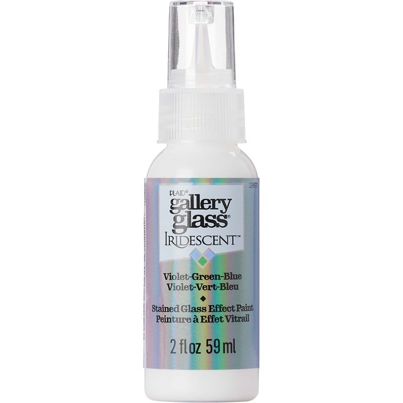 Plaid Gallery Stained Glass Paint 59ml IRIDESCENT VIOLET/GREEN/BLUE T 19670