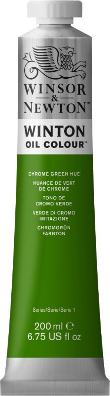 Winsor & Newton Winton Oil Paints 200ml CHROME GREEN HUE 145