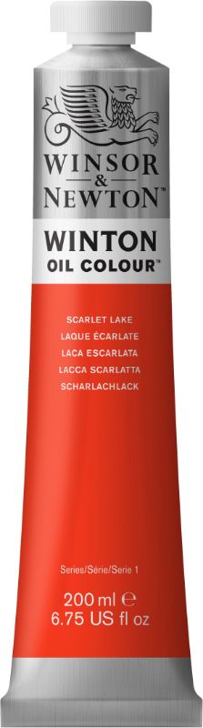 Winsor & Newton Winton Oil Paints 200ml SCARLET LAKE 603