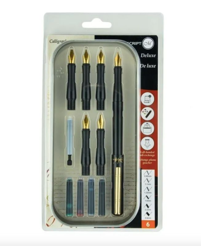Manuscript Calligraphy Deluxe Set Of 6 Nibs