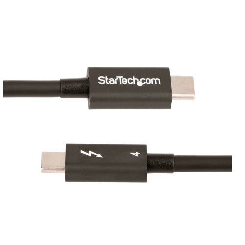 StarTech Thunderbolt 4 Cable, 3ft, 40Gbps, 100W Power Delivery, supports 8K/4K video, durable and versatile for all devices.