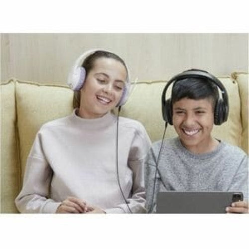 Belkin SOUNDFORM Inspire Over-Ear Bluetooth Headset in black, featuring wireless/wired options, comfy design, and adjustable mic.