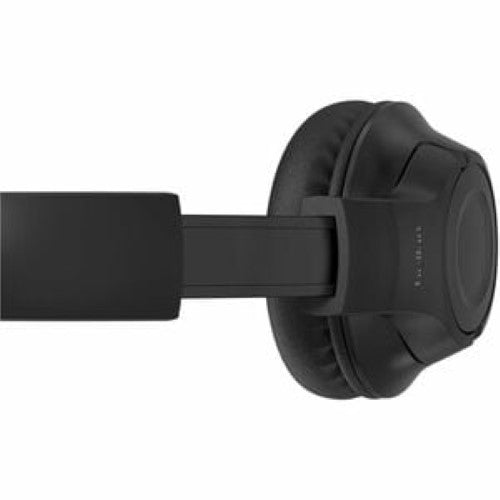 Belkin SOUNDFORM Inspire Over-Ear Headset in black for kids and adults, featuring Bluetooth/wired connectivity and adjustable mic.
