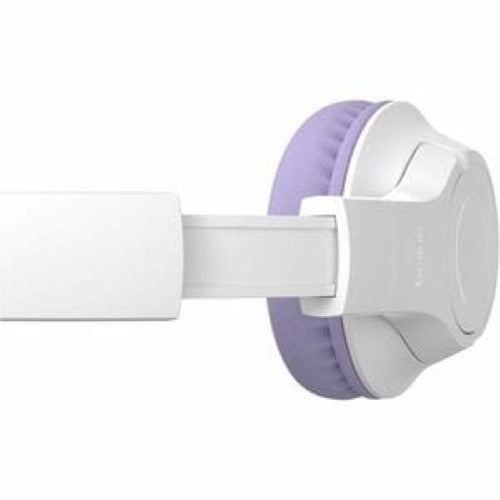 Belkin SOUNDFORM INSPIRE Lavender Over-Ear Headset for kids and adults, featuring wireless connectivity and comfort for extended use.