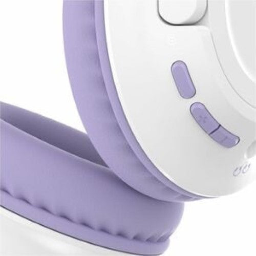 Belkin SOUNDFORM INSPIRE Lavender Over-Ear Headset, wireless & wired, ideal for kids & adults with quality sound and comfort.