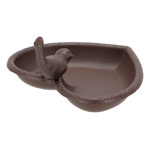 Bird Feeder/Bath - Cast Iron Heart 17cm (Set of 2)