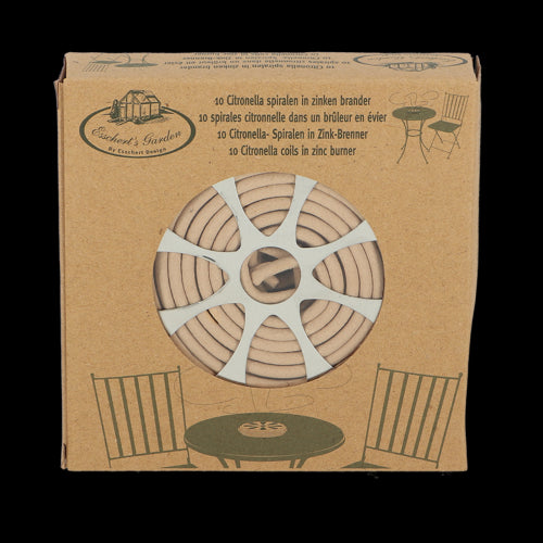 Citronella Coils/Zinc Burner (14 x 14 x 3cm)