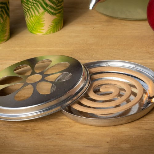 Citronella Coils/Zinc Burner (14 x 14 x 3cm)