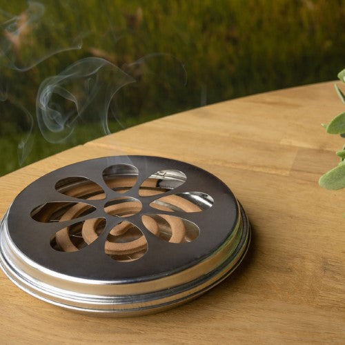 Citronella Coils/Zinc Burner (14 x 14 x 3cm)