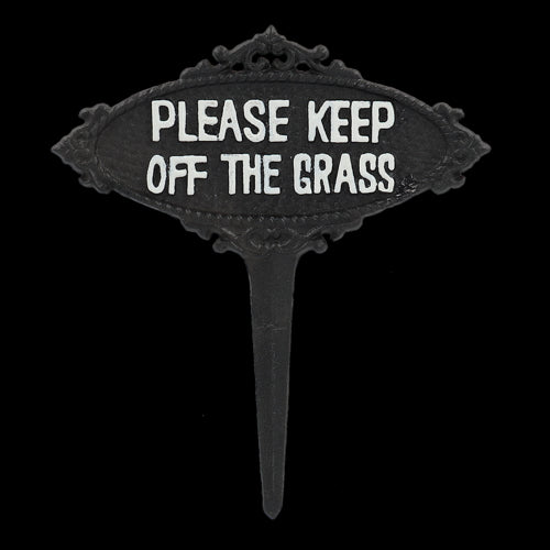 Sign - Keep Off The Grass (23cm)