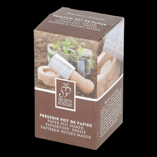 Wooden Paper Pot Maker - 7 x 7 x 12cm (Set of 4)