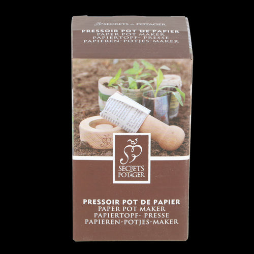 Wooden Paper Pot Maker - 7 x 7 x 12cm (Set of 4)