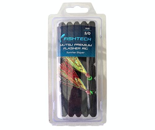 Fishtech 5/0 Mutsu Premium Flasher Rig - Sunrise Slayer