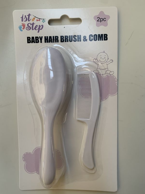 BABY HAIR BRUSH & COMB Set (12 Packs)