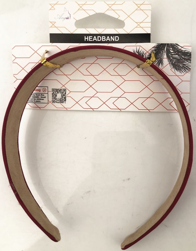 HEADBAND - 3CM MAROON (Set of 12)