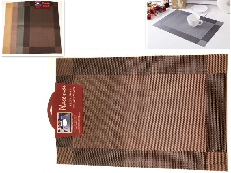 PLACEMAT - BLOCK PATTERN 30 x 45CM (3 Sets)