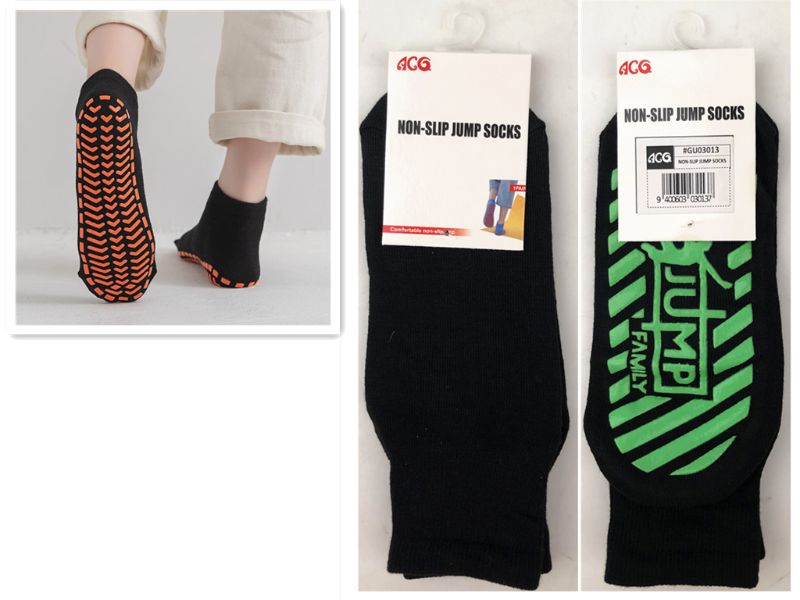 NON SLIP JUMP SOCKS - 19CM (12 PAIRS)