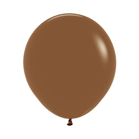 Pack of 6 Sempertex 45cm Fashion Coffee Latex Balloons, perfect for stylish party decor and versatile celebrations.