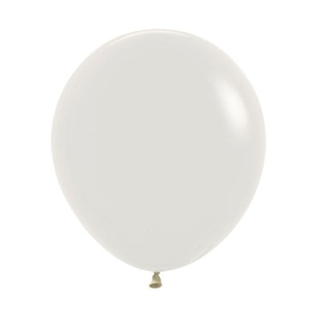 Sempertex 45cm Pastel Dusk Cream Latex Balloons in a pack of 6, perfect for elegant celebrations and eco-friendly decor.
