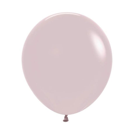Pack of 6 Sempertex 45cm Pastel Dusk Rose Latex Balloons, perfect for elegant celebrations and versatile decorating options.