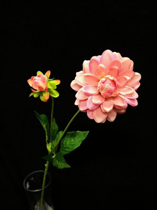 Dahlia - Small Dahlia W/Bud Mauve Pink