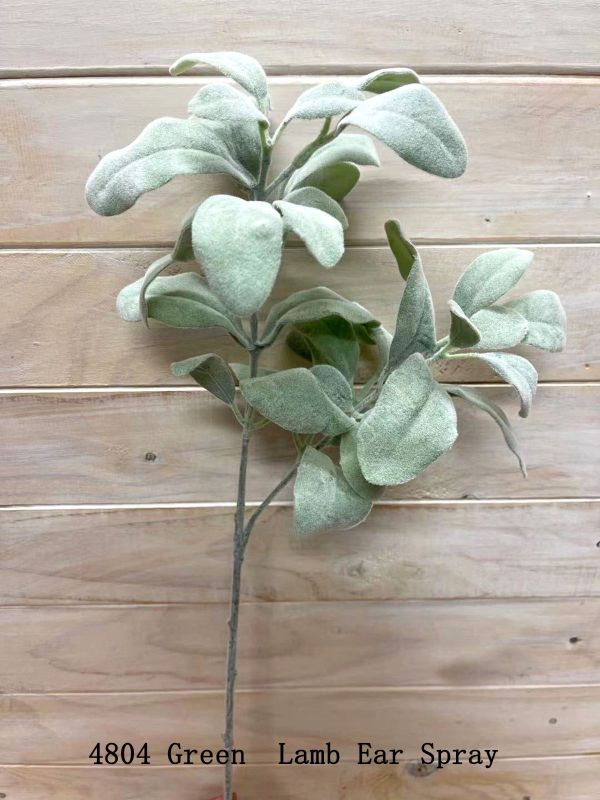 Leaf - Lamb Ear Spray Burgundy