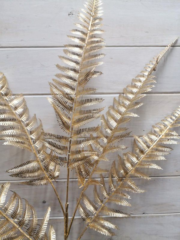 Gold - 100cmGold Fern Spray x 5