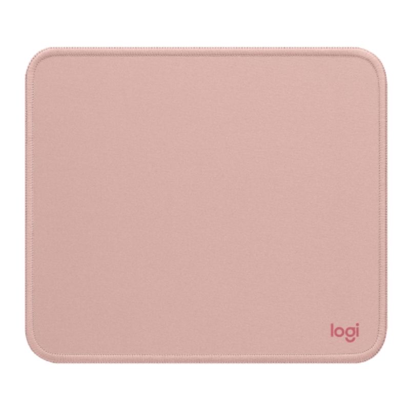 Premium Logitech Studio Series Mouse Pad - Dark Rose - 200 mm x 230 mm - Spill Resistant, Anti-Slip