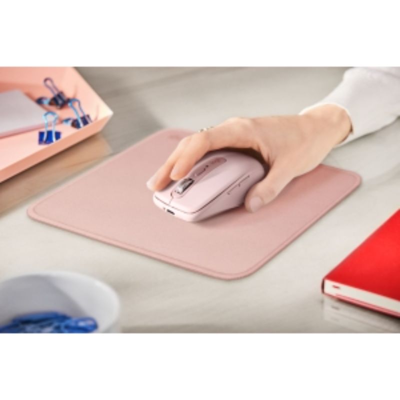 Premium Logitech Studio Series Mouse Pad - Dark Rose - 200 mm x 230 mm - Spill Resistant, Anti-Slip