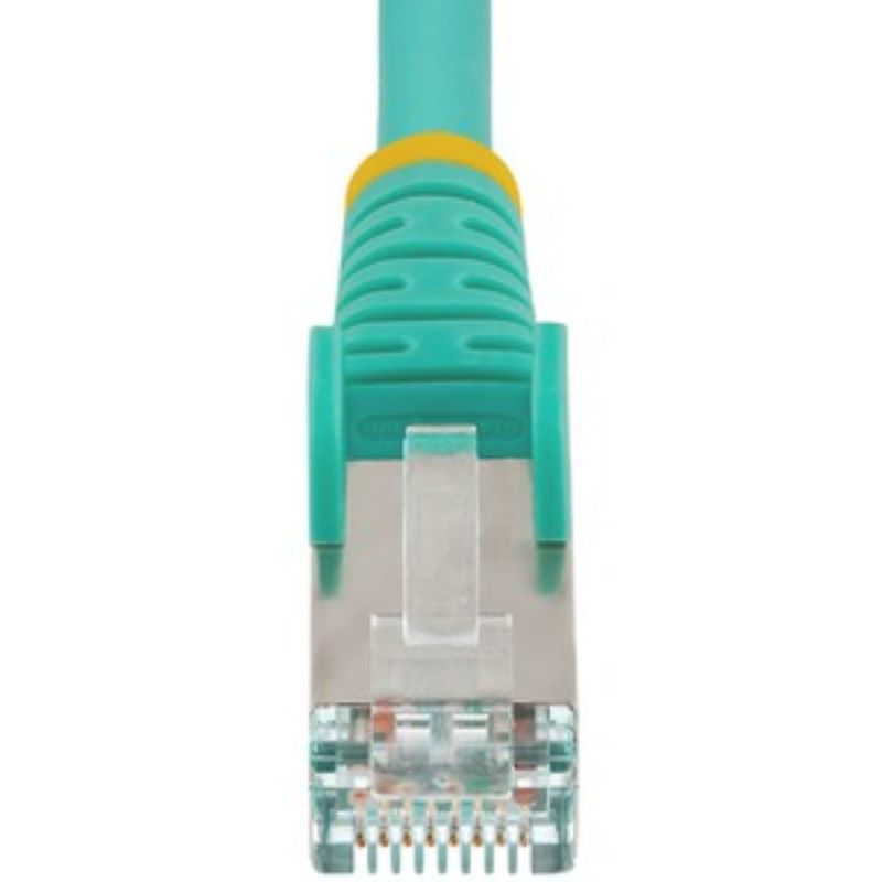 StarTech CAT6A LSZH Ethernet Cable 1.50m for 10Gbps networking with PoE support, featuring snagless connectors and eco-friendly design.