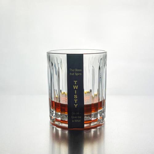 TWISTY SPINNING GLASS (LINES)