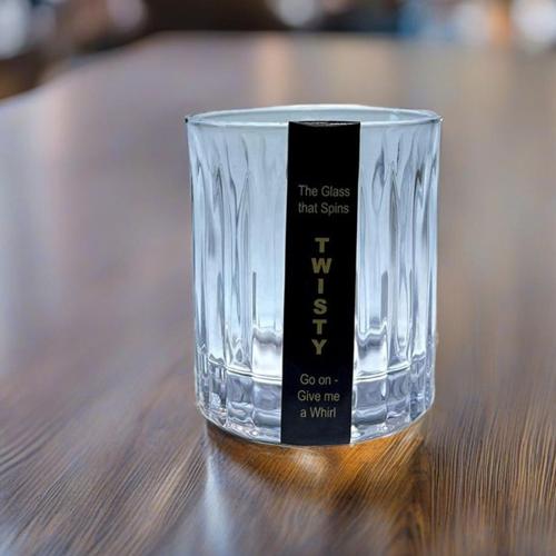 TWISTY SPINNING GLASS (LINES)