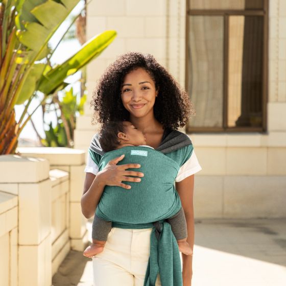Moby Reversible Wrap - Jade/Grey - Moby