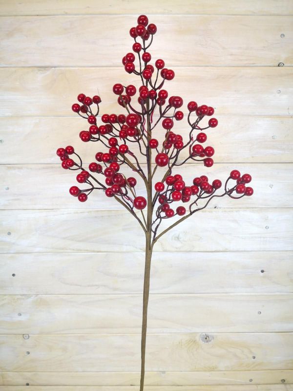 Artificial - Red Berry Spray (Large)