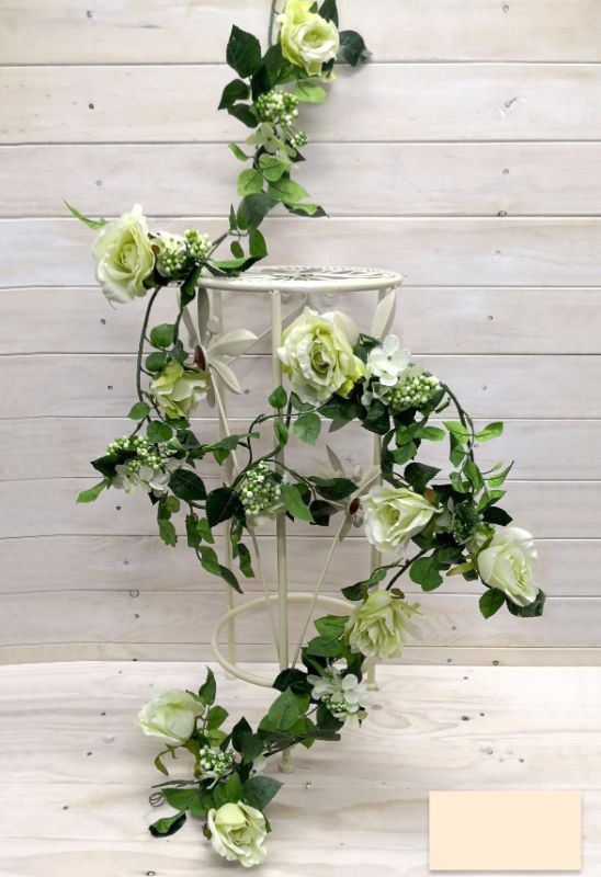 Artificial Rose Garland with Berries (Assorted)