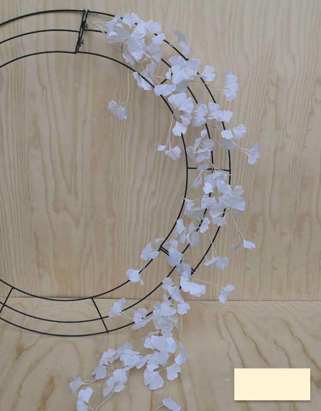 Artificial Ginkgo Leaf Garland - 1.8M (White)