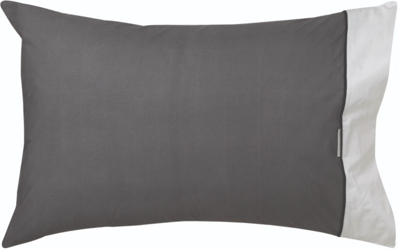 Pillowcase Standard - ESSEX CHARCOAL (LOGAN & MASON)