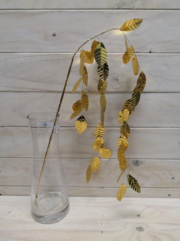 Hanging Leaf Spray (Gold)