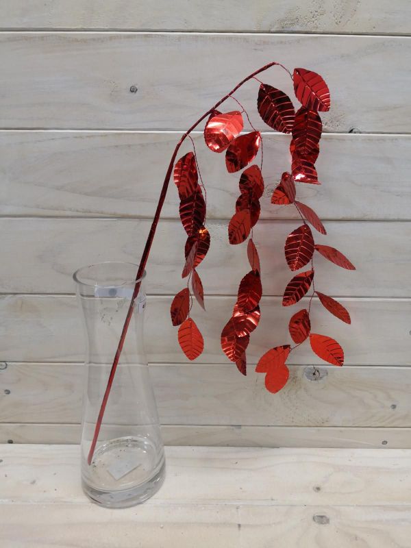 Hanging Leaf Spray (Red)