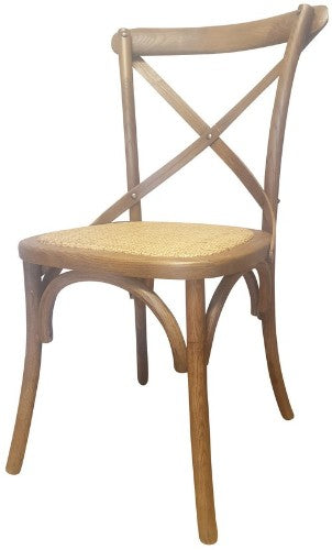 Chair - Cross Back - Antique Oak 89cm