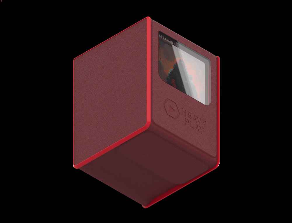 Heavy Play: RFG Deckbox MAX 80 DS - Barbarian Red - Gaming Playmat