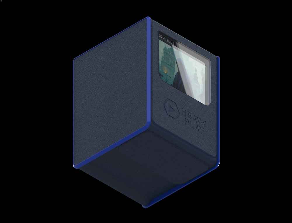 Heavy Play: RFG Deckbox MAX 80 DS - Rogue Blue - Gaming Playmat