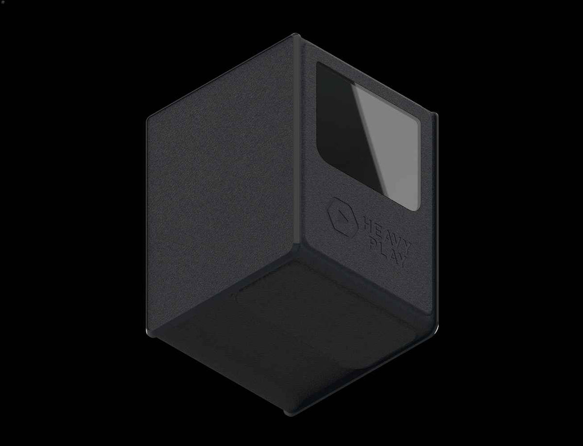 Heavy Play: RFG Deckbox MAX 100 DS - Warlock Black - Gaming Playmat